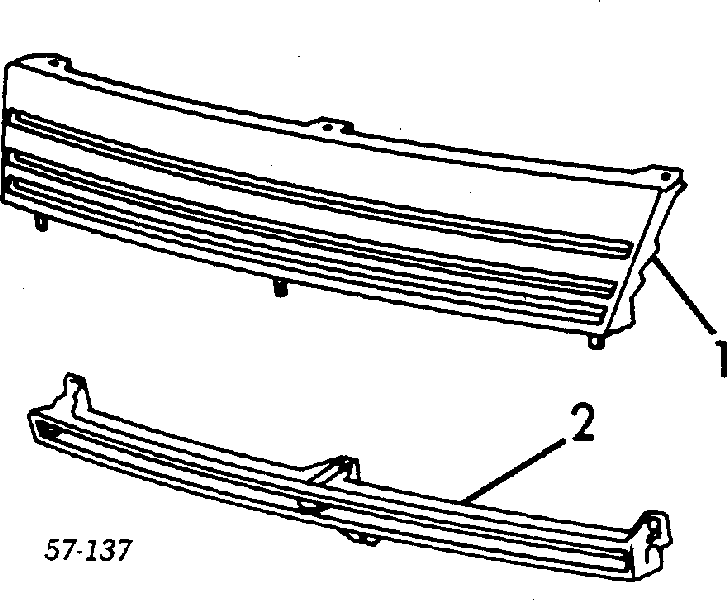 Решетка радиатора на Mitsubishi Colt 2 (Митсубиси Кольт)