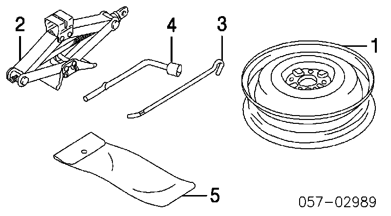 Домкрат MR589317 Mitsubishi