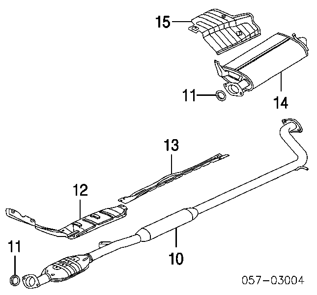 Anel de tubo de admissão do silenciador 1712C6 Peugeot/Citroen