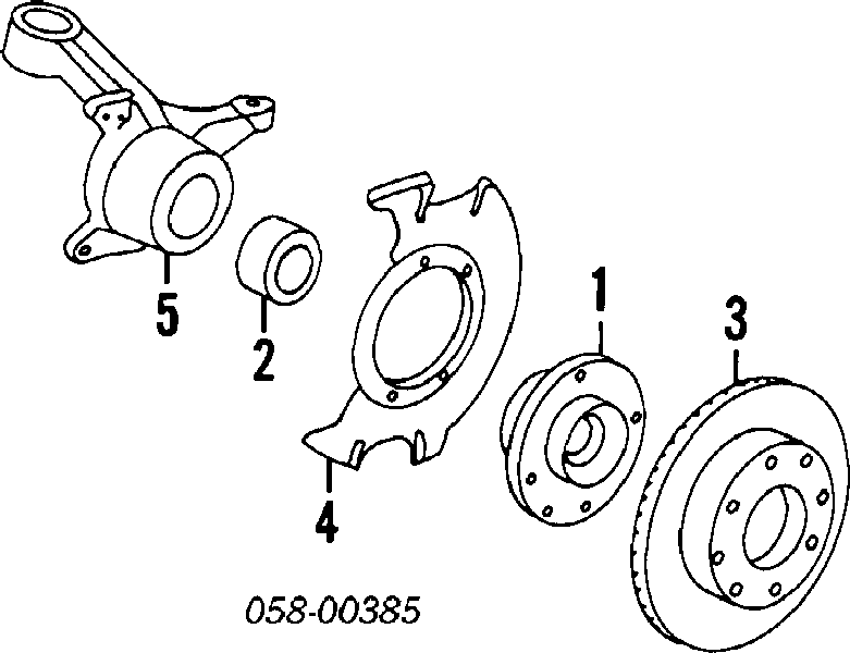 Суппорт тормозной передний левый 45230SD2A13 Honda