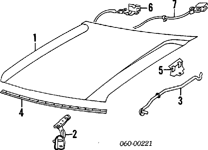 7912021000 Hyundai/Kia moldura de pára-brisas