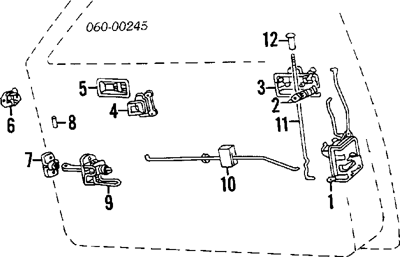  Стекло багажника двери 3/5-й задней (ляды) SsangYong Rodius 