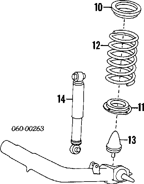 5531021110 Hyundai/Kia amortecedor traseiro