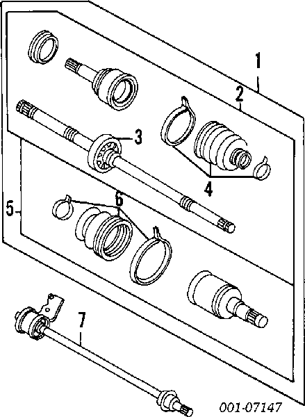 Bota de proteção interna de junta homocinética do semieixo dianteiro 66413 Maruichi-156