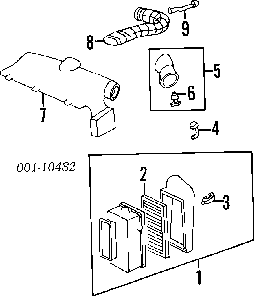 Воздушный фильтр 8250987880 Isuzu