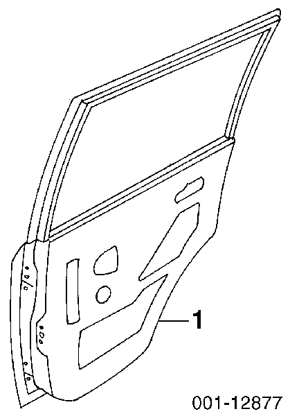 Porta traseira esquerda para Suzuki Grand Vitara (FT, GT)