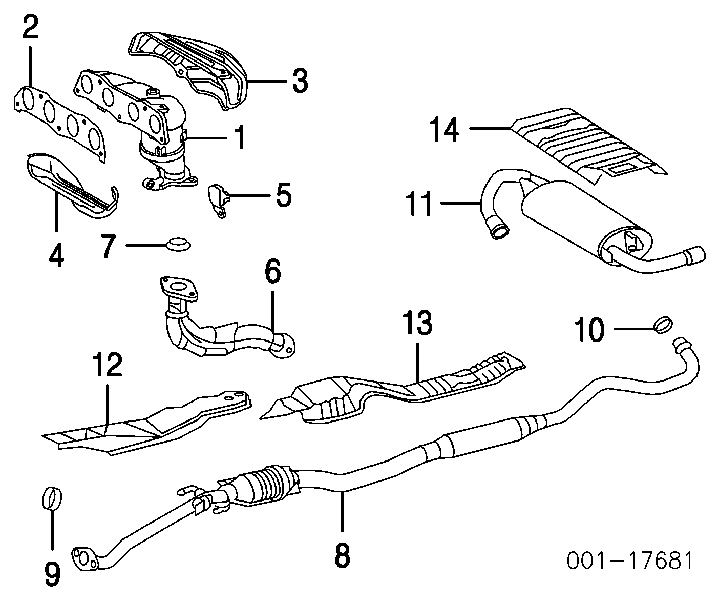 Anel de tubo de admissão do silenciador para Toyota Yaris (NCP2)
