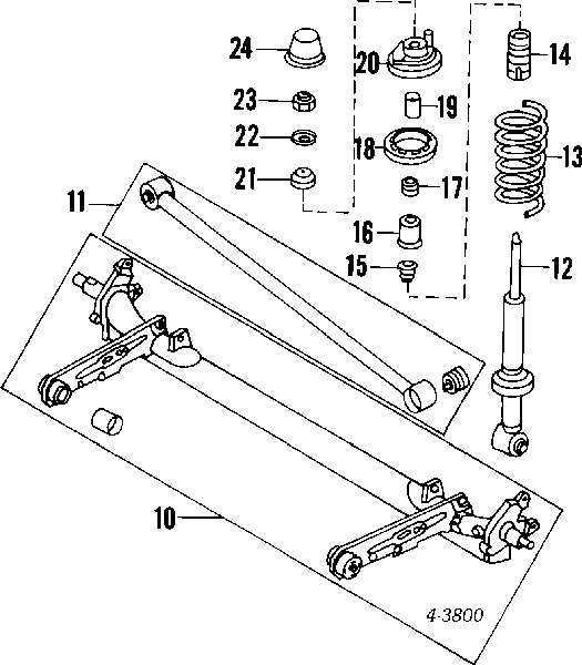 Амортизатор задний MB515413 Mitsubishi