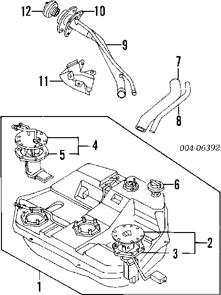 MB400461 Hyundai/Kia прокладка датчика уровня топлива /топливного насоса (топливный бак)
