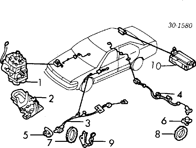 Sensor ABS dianteiro direito para Nissan Maxima (J30)