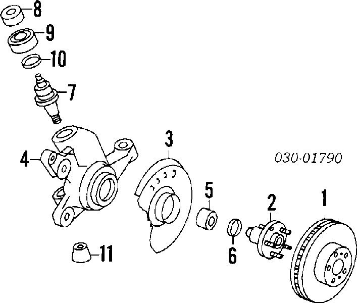 Rolamento de cubo dianteiro para Nissan Vanette (C23)