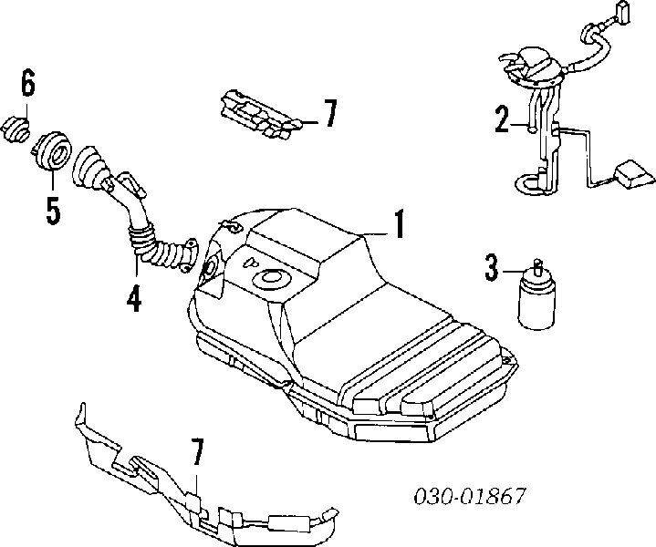 Filtro de malha de bomba de gasolina KR1024F Krauf