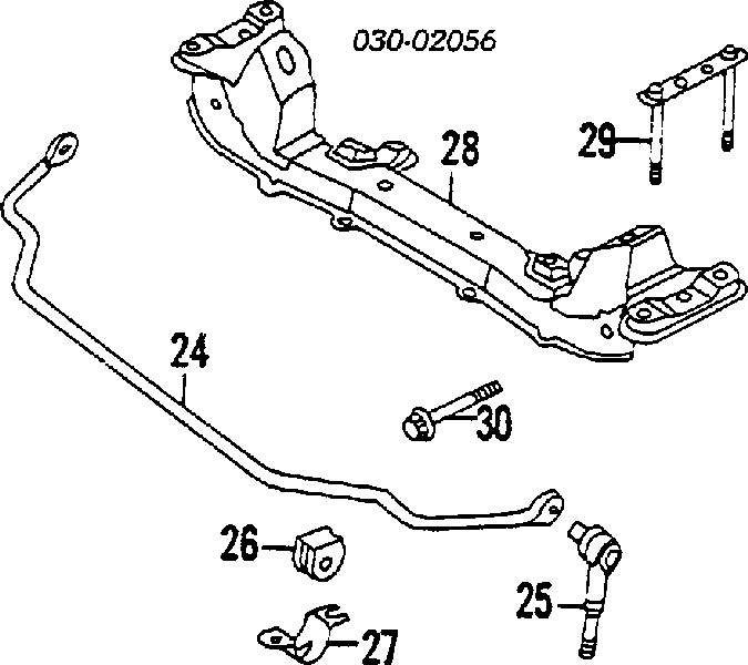 Опора стабілізатора 5461335F12 NISSAN