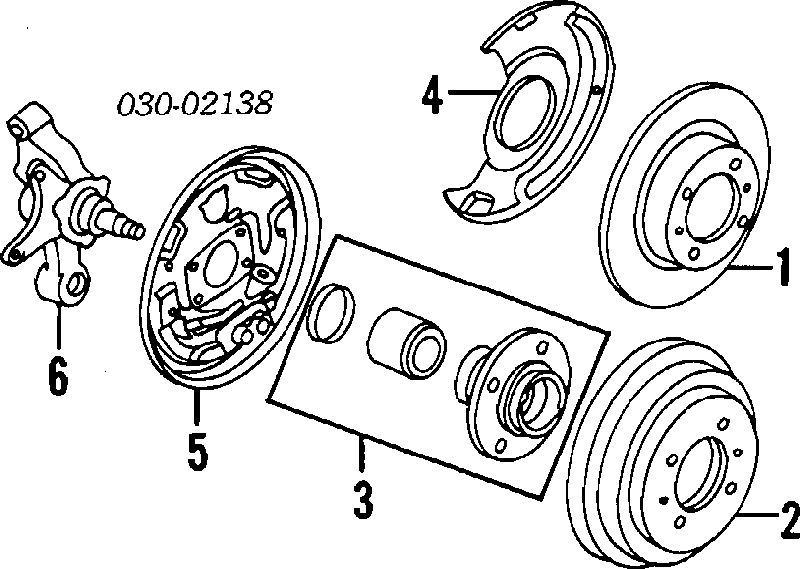 4320250Y05 Nissan cubo traseiro