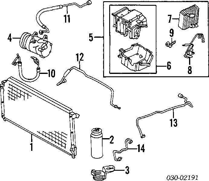Válvula TRV de aparelho de ar condicionado para Nissan Primera (W10)