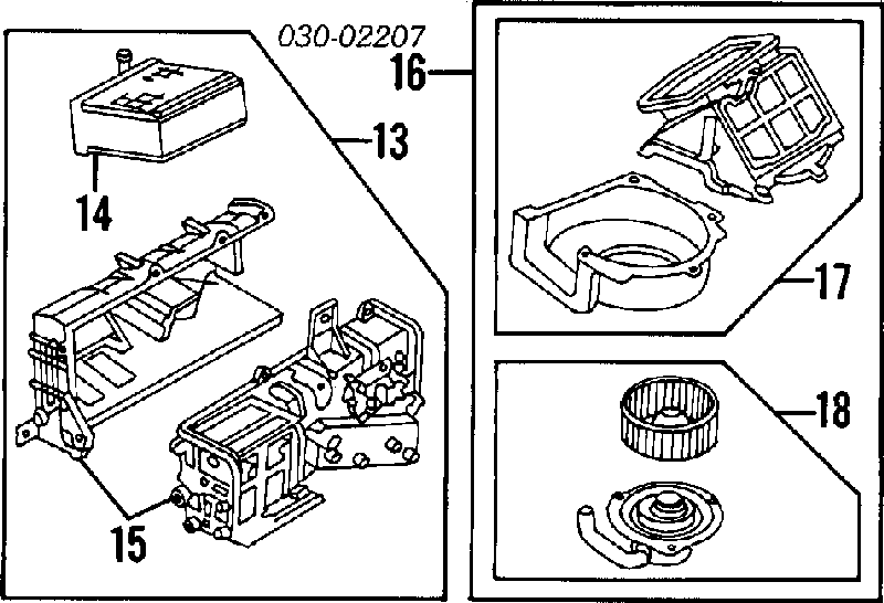 Radiador de forno (de aquecedor) para Nissan Laurel (C32)