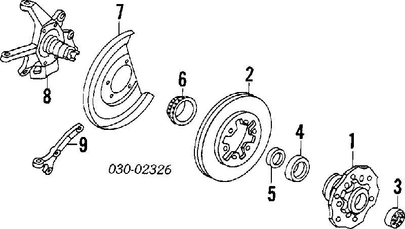 Rolamento interno de cubo dianteiro para Mercedes Bus 207-310 (601)