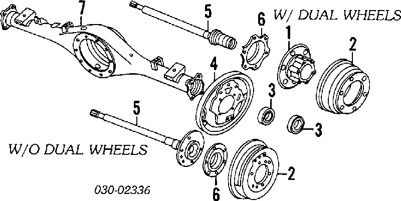 Rolamento de diferencial do eixo traseiro para Subaru Legacy (BE, BH)