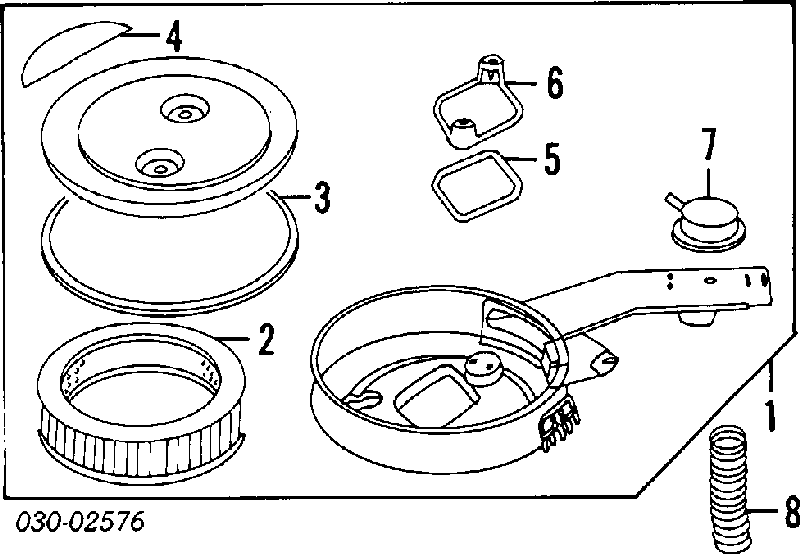 Filtro de ar 1654689W00 Nissan