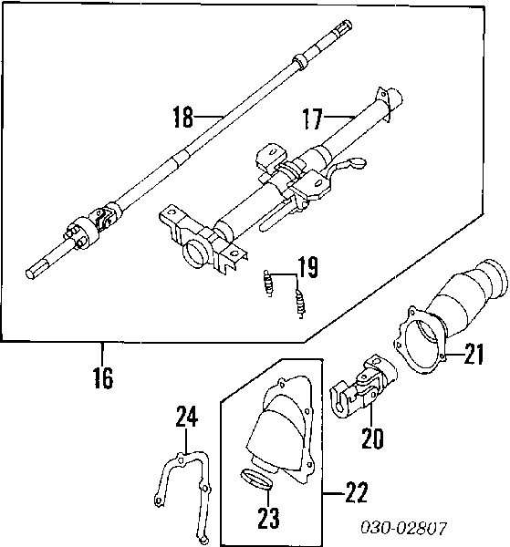 Рулевая колонка 4881040U10 Nissan