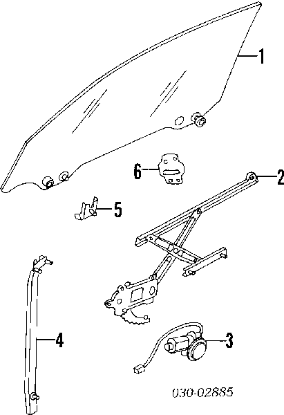 Механизм стеклоподъемника двери передней правой 8072065F03 Nissan