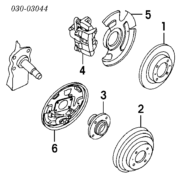 Tambor do freio traseiro para Nissan Almera (N15)