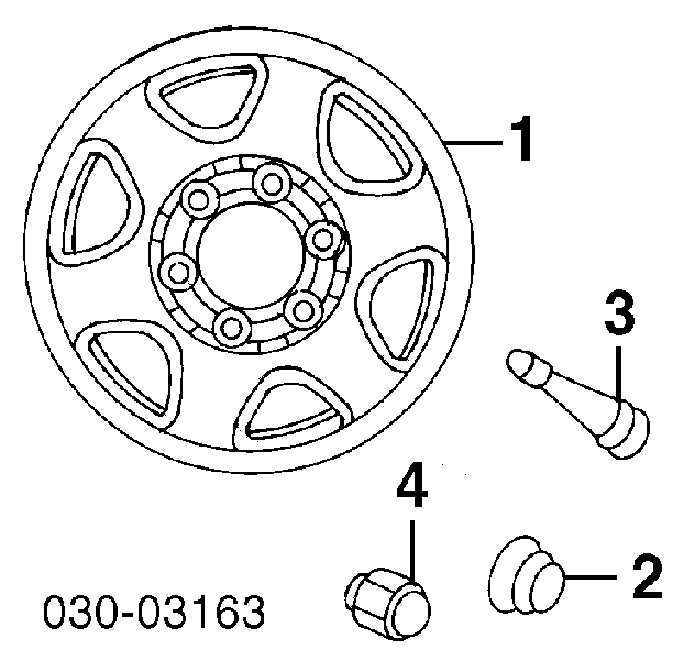 Porca de roda para Nissan LEAF (ZE0U)