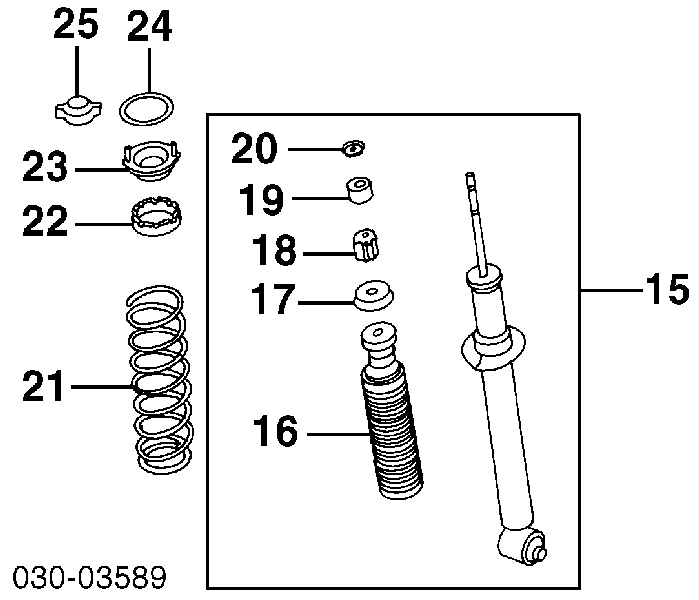 Amortecedor traseiro para Nissan 200 SX (S14)