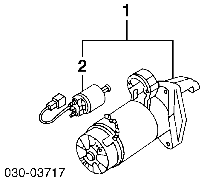 Relê retrator do motor de arranco B334331U00 Nissan
