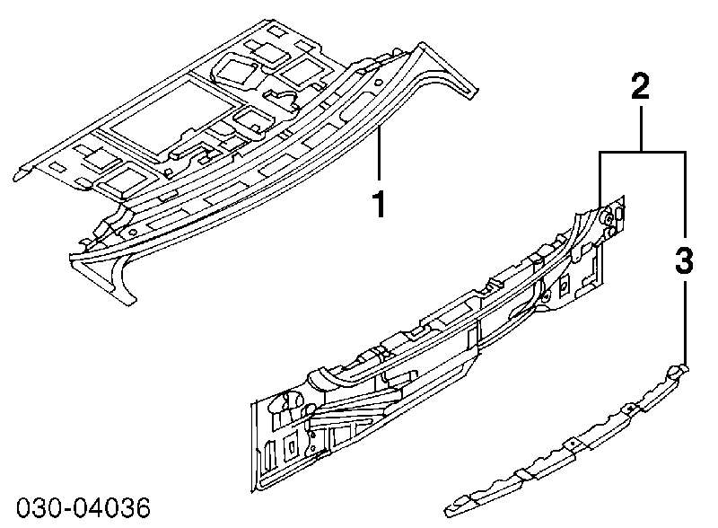 791103Y100 Nissan/Infiniti Панель багажного отсека задняя