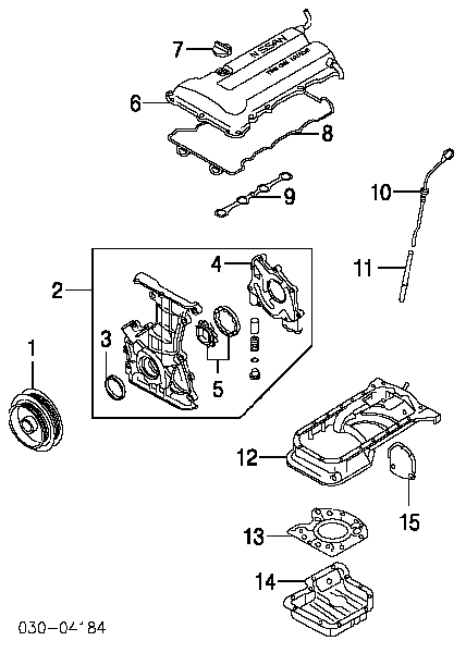 Vedação dianteira de cambota de motor para Nissan Qashqai (J10)