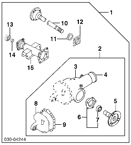 Rolamento de cubo traseiro para Nissan Vanette (C22)