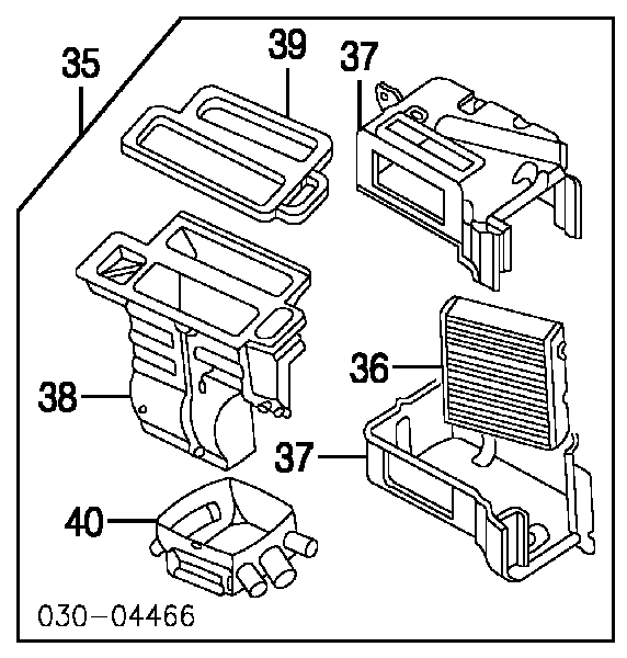 Radiador de forno (de aquecedor) 271401N710 Nissan