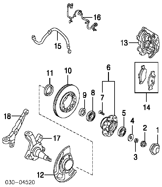 402159Z400 Nissan rolamento de cubo dianteiro