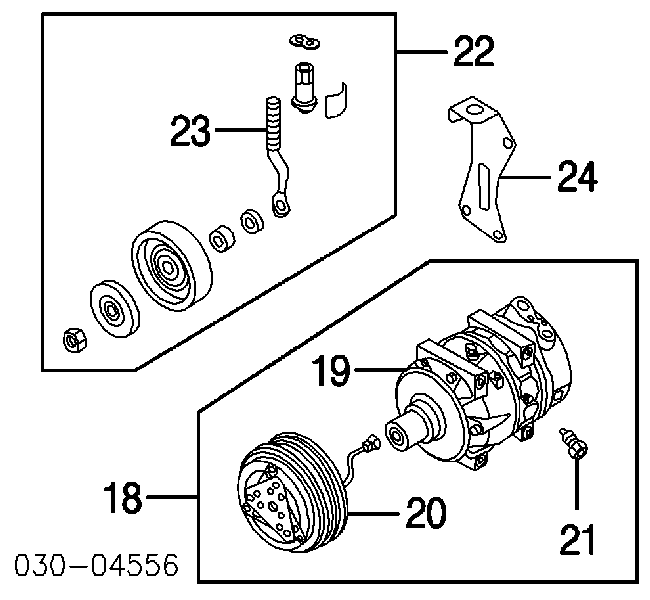 Rolo de reguladora de tensão da correia de transmissão para Nissan Murano (Z50)