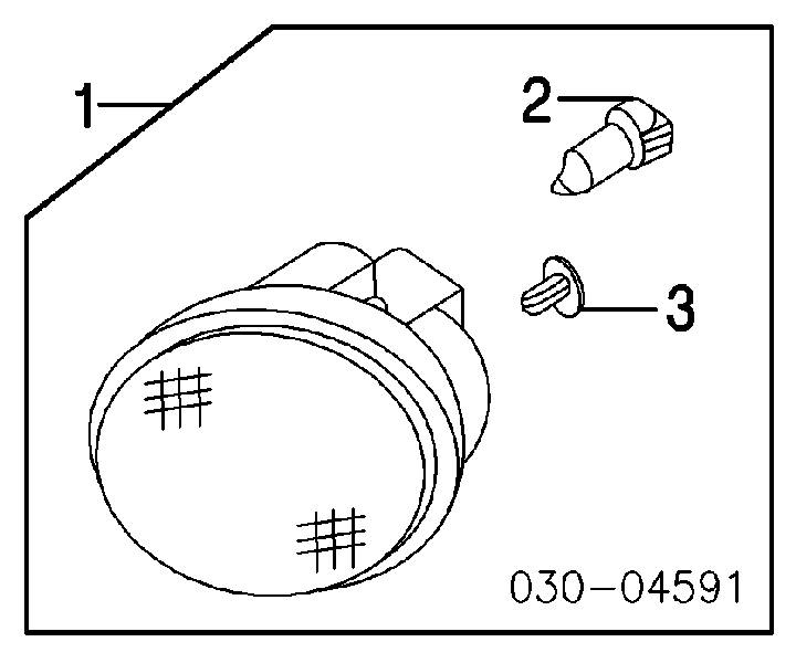 261558J025 Nissan фара противотуманная левая