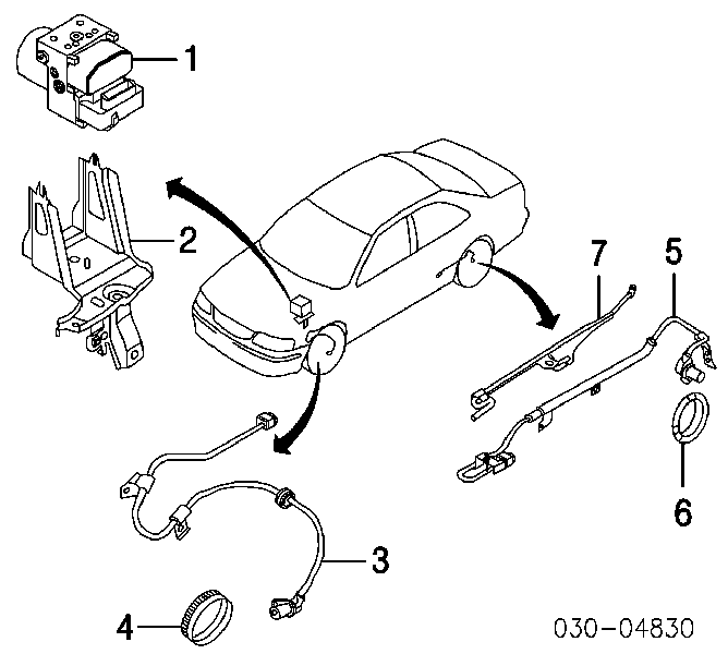 479104Z060 Nissan sensor abs dianteiro direito