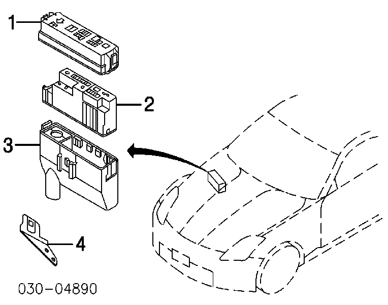 Unidade de dispositivos de segurança para Nissan Tiida (C11X)