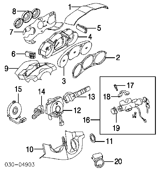 Módulo de direção (Centralina eletrônica) de imobilizador para Nissan Almera (N16)