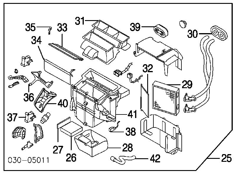 271408J010 Nissan/Infiniti Радиатор отопителя салона