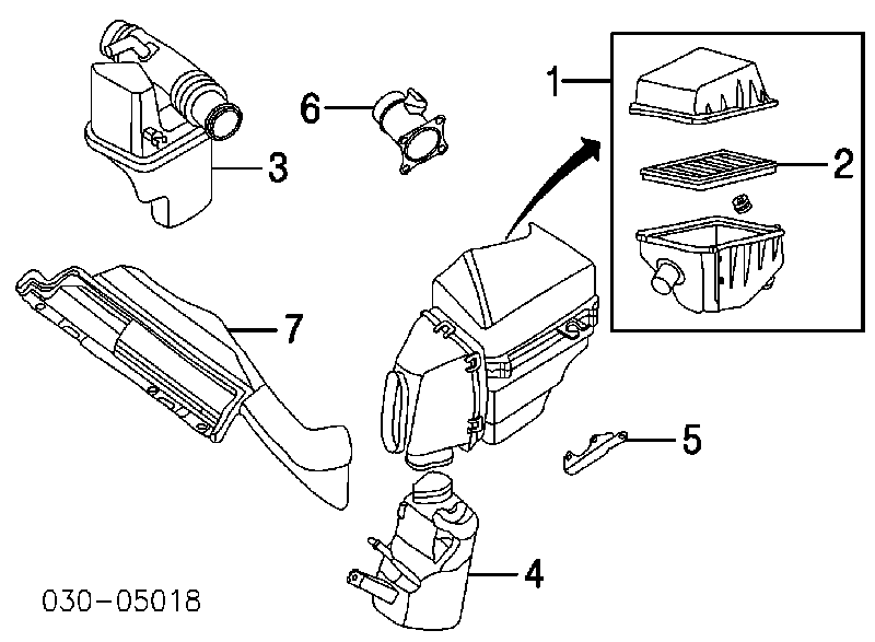 226808J100 Nissan sensor de fluxo (consumo de ar, medidor de consumo M.A.F. - (Mass Airflow))