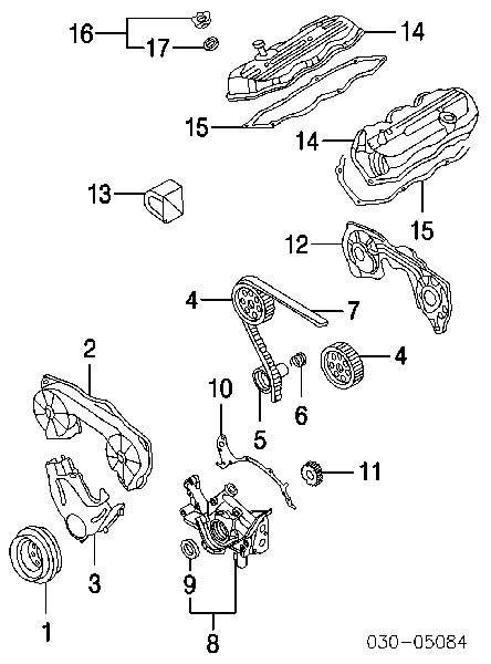 Сальник коленвала передній 1351010Y10 NISSAN