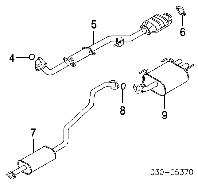 1745164031 Daihatsu vedante de tubo de admissão do silenciador