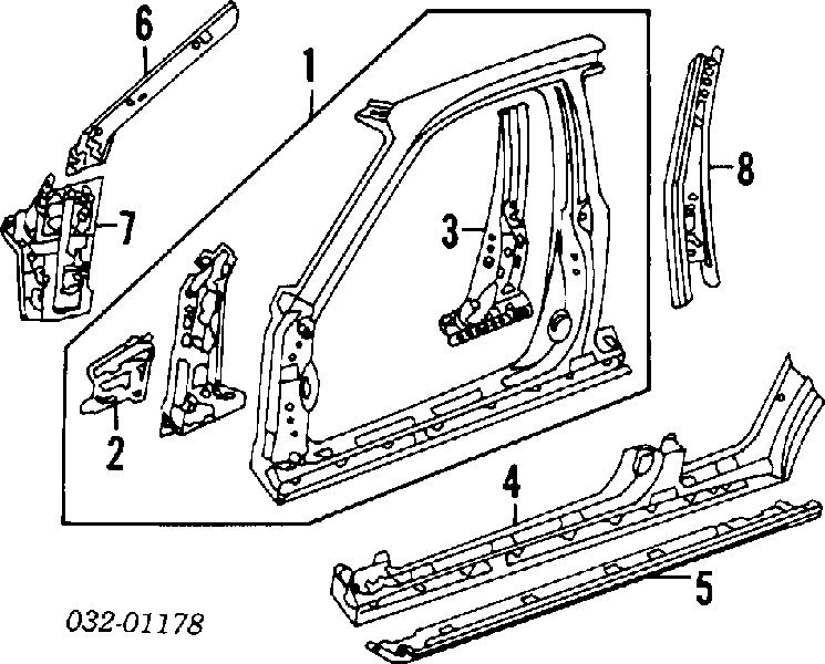 71800SR4000 Honda Накладка наружняя (молдинг) порога, правый