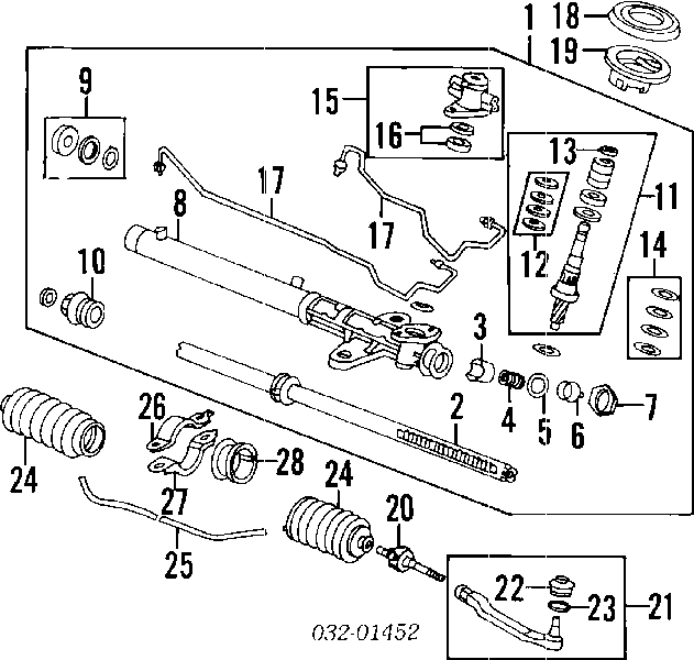 TI59095PR Dorman tração de direção