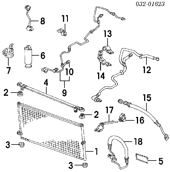 80440SN7901 Honda sensor de pressão absoluta de aparelho de ar condicionado