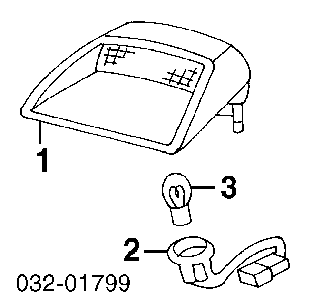 Стоп-сигнал задний дополнительный 34271S5AA01 Honda