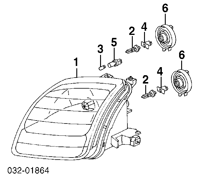 Base (casquilho) de lâmpada da luz para Honda CR-V (RE)