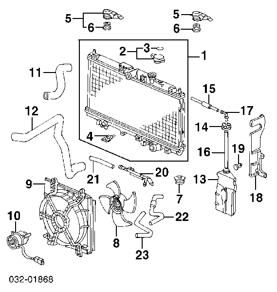 19030P5M004 Honda motor de ventilador do sistema de esfriamento