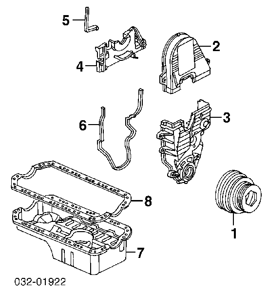 Panela de óleo de cárter do motor para Honda Civic (EJ9, EK1)